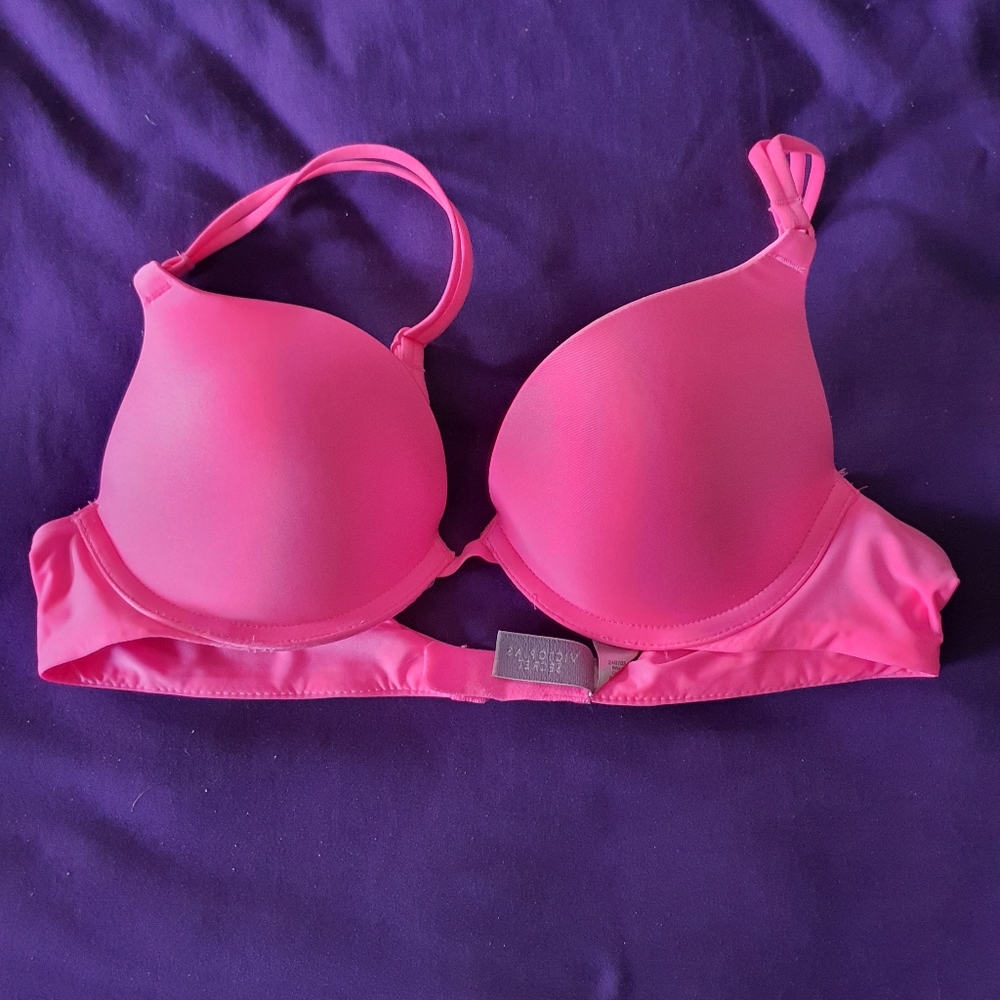 Victoria secret hot pink push up bra